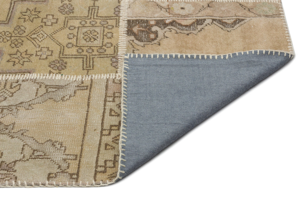 Anatolia Over Dyed Patchwork Unique Rug 5'3'' x 7'7'' ft 160 x 230 cm