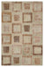 Beige Over Dyed Patchwork Unique Rug 5'3'' x 7'11'' ft 160 x 241 cm