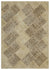 Beige Over Dyed Patchwork Unique Rug 5'3'' x 7'8'' ft 160 x 233 cm