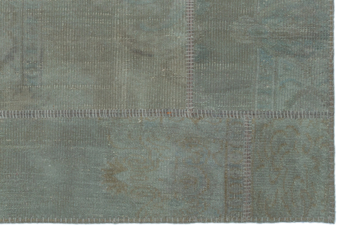 Gray Over Dyed Patchwork Unique Rug 3&#39;11&#39;&#39; x 5&#39;11&#39;&#39; ft 120 x 180 cm