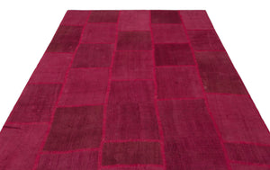 Mixed Over Dyed Kilim Patchwork Unique Rug 6'6'' x 9'10'' ft 199 x 300 cm