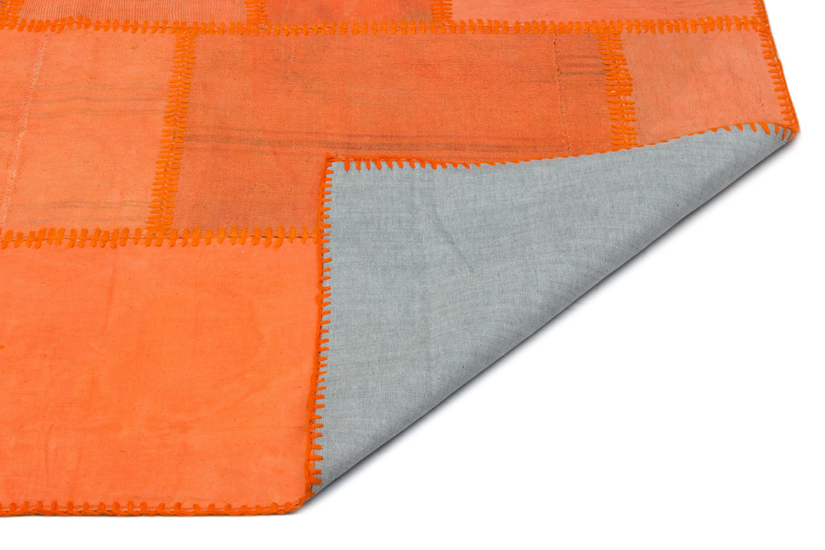 Mixed Over Dyed Kilim Patchwork Unique Rug 6&#39;5&#39;&#39; x 9&#39;9&#39;&#39; ft 195 x 298 cm