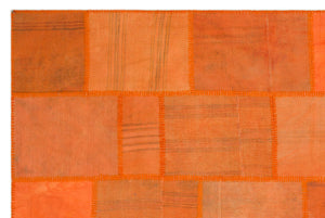 Mixed Over Dyed Kilim Patchwork Unique Rug 6'5'' x 9'9'' ft 195 x 298 cm