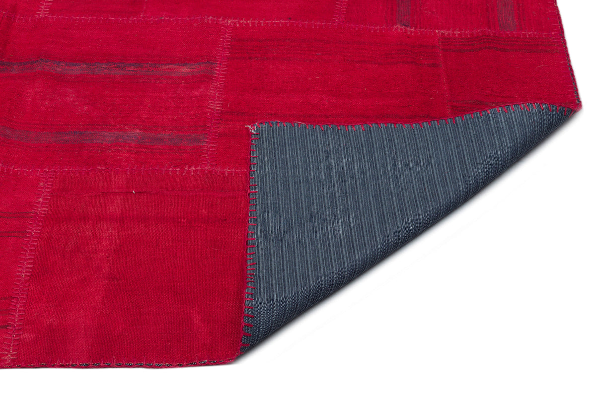 Mixed Over Dyed Kilim Patchwork Unique Rug 6&#39;5&#39;&#39; x 9&#39;10&#39;&#39; ft 196 x 300 cm