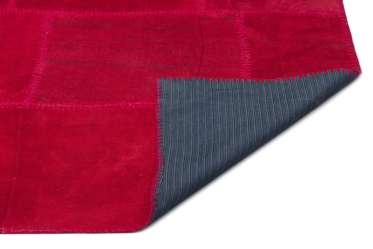 Mixed Over Dyed Kilim Patchwork Unique Rug 6&#39;8&#39;&#39; x 9&#39;9&#39;&#39; ft 202 x 296 cm