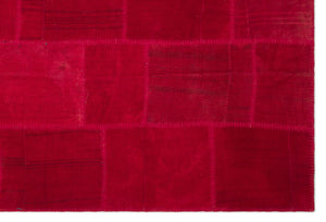 Mixed Over Dyed Kilim Patchwork Unique Rug 6'8'' x 9'9'' ft 202 x 296 cm