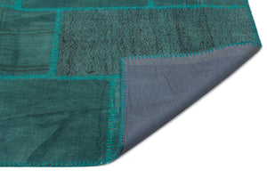 Mixed Over Dyed Kilim Patchwork Unique Rug 6'6'' x 9'10'' ft 199 x 300 cm