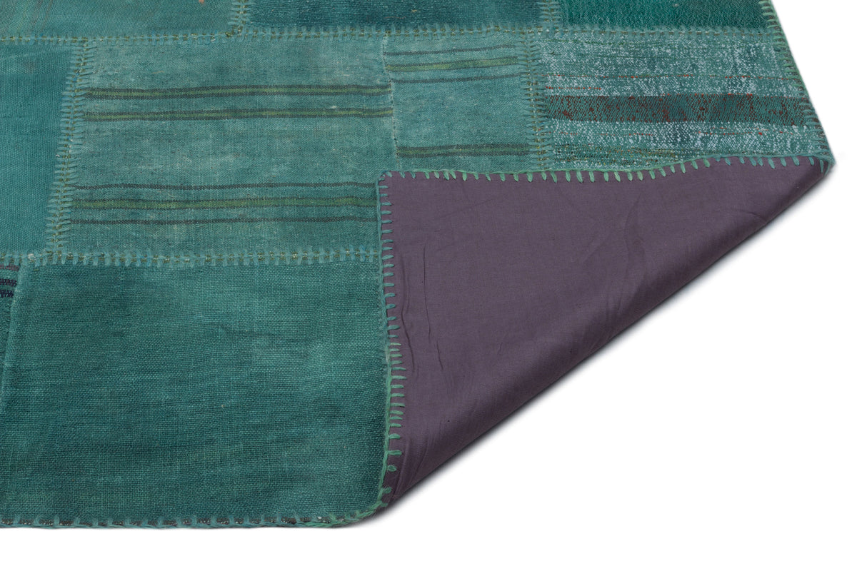 Mixed Over Dyed Kilim Patchwork Unique Rug 6&#39;5&#39;&#39; x 9&#39;10&#39;&#39; ft 195 x 300 cm