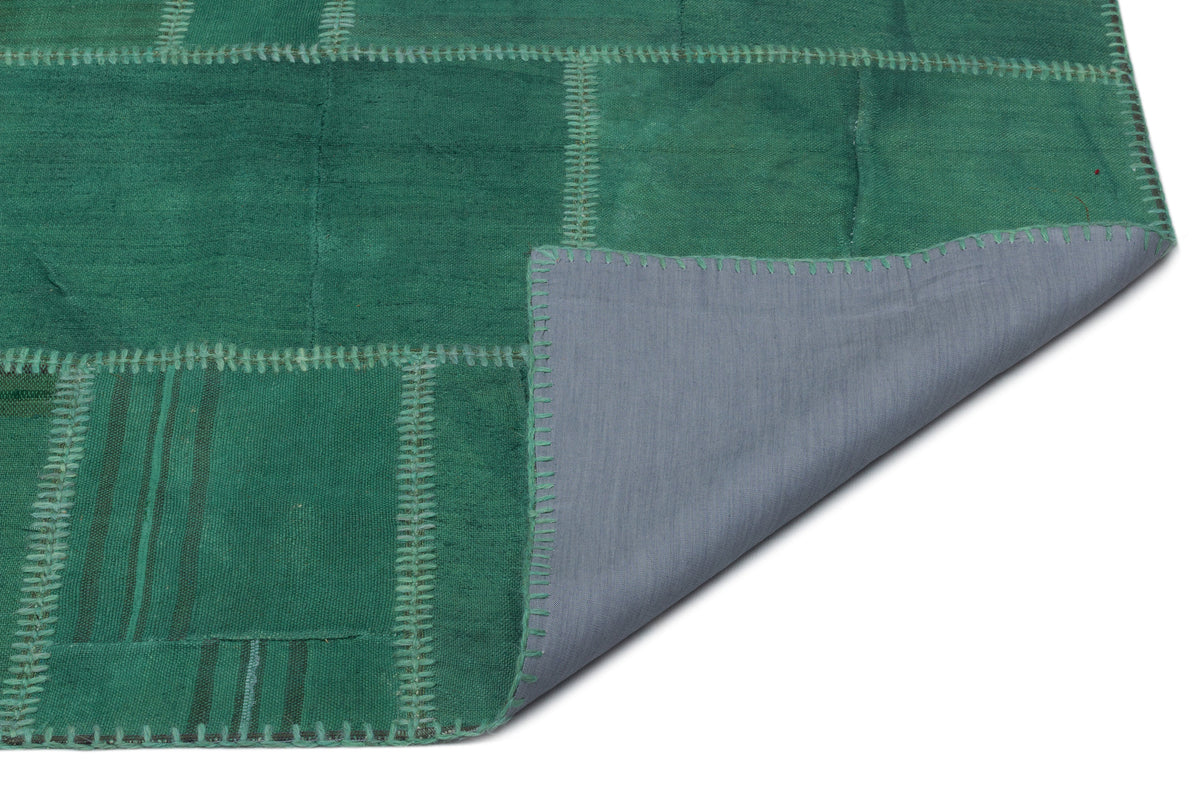 Mixed Over Dyed Kilim Patchwork Unique Rug 6&#39;4&#39;&#39; x 9&#39;9&#39;&#39; ft 193 x 297 cm