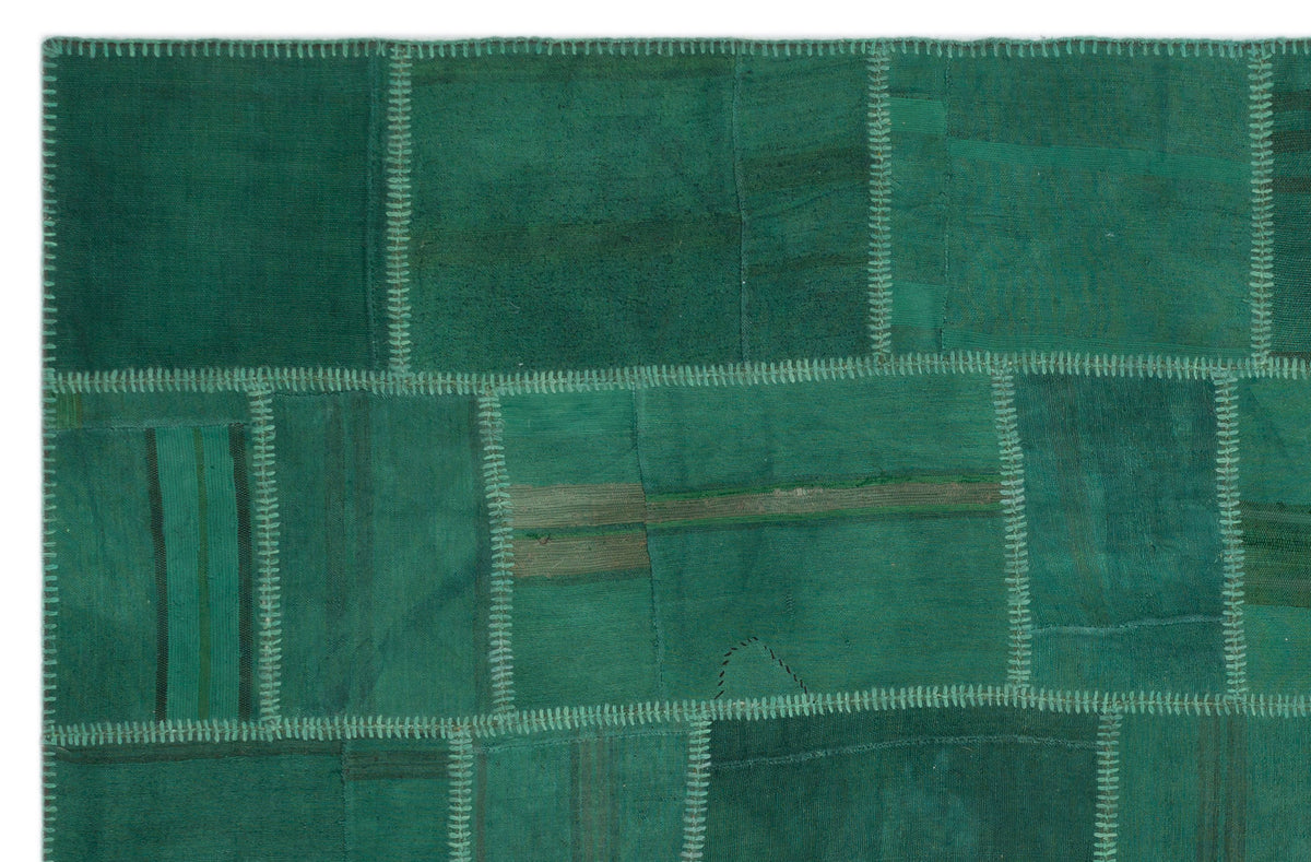 Mixed Over Dyed Kilim Patchwork Unique Rug 6&#39;4&#39;&#39; x 9&#39;9&#39;&#39; ft 193 x 297 cm