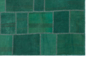 Mixed Over Dyed Kilim Patchwork Unique Rug 6'4'' x 9'11'' ft 193 x 302 cm