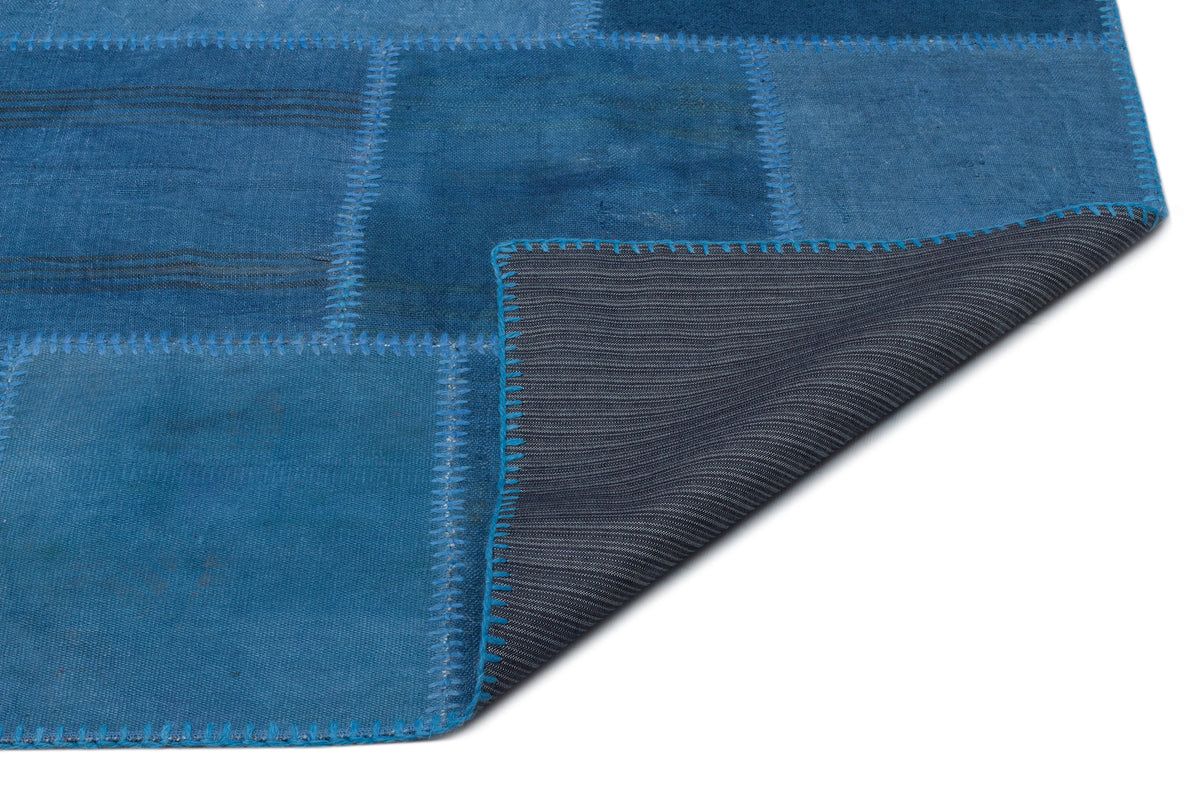 Mixed Over Dyed Kilim Patchwork Unique Rug 6&#39;5&#39;&#39; x 9&#39;9&#39;&#39; ft 195 x 298 cm