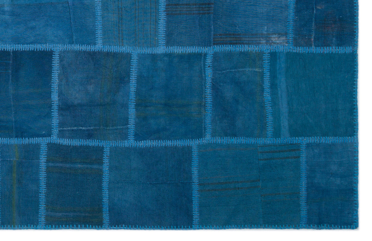 Mixed Over Dyed Kilim Patchwork Unique Rug 6&#39;4&#39;&#39; x 9&#39;9&#39;&#39; ft 192 x 298 cm