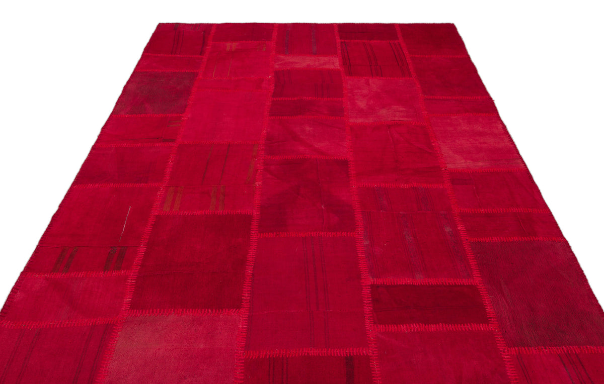 Mixed Over Dyed Kilim Patchwork Unique Rug 6&#39;6&#39;&#39; x 9&#39;9&#39;&#39; ft 199 x 298 cm