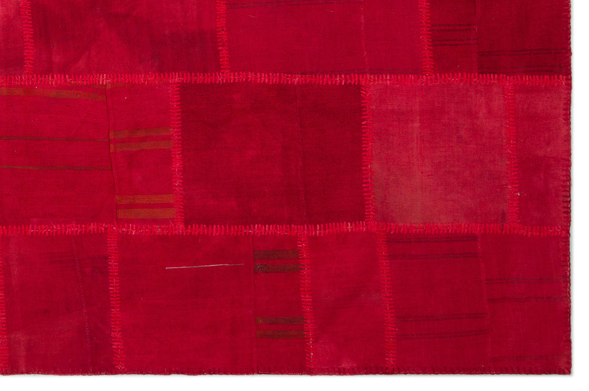 Mixed Over Dyed Kilim Patchwork Unique Rug 6&#39;6&#39;&#39; x 9&#39;9&#39;&#39; ft 199 x 298 cm