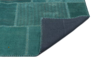 Mixed Over Dyed Kilim Patchwork Unique Rug 6'5'' x 9'10'' ft 196 x 300 cm