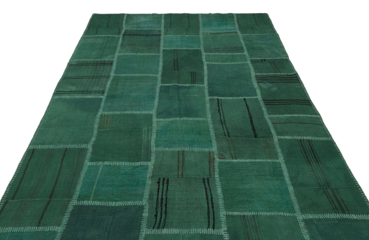 Mixed Over Dyed Kilim Patchwork Unique Rug 6&#39;3&#39;&#39; x 9&#39;9&#39;&#39; ft 191 x 298 cm