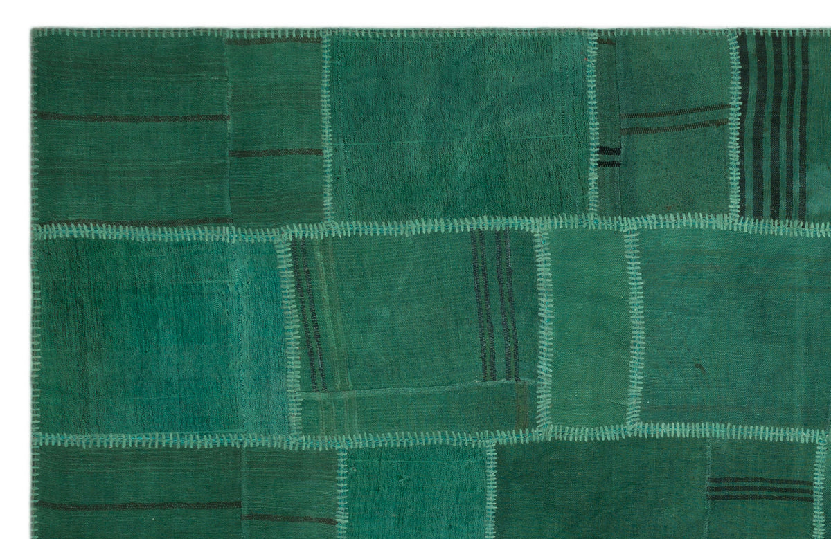 Mixed Over Dyed Kilim Patchwork Unique Rug 6&#39;3&#39;&#39; x 9&#39;9&#39;&#39; ft 191 x 298 cm