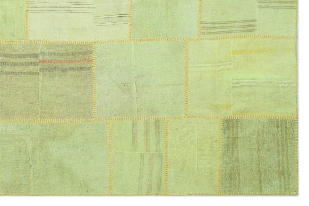 Mixed Over Dyed Kilim Patchwork Unique Rug 6&#39;7&#39;&#39; x 9&#39;11&#39;&#39; ft 200 x 303 cm