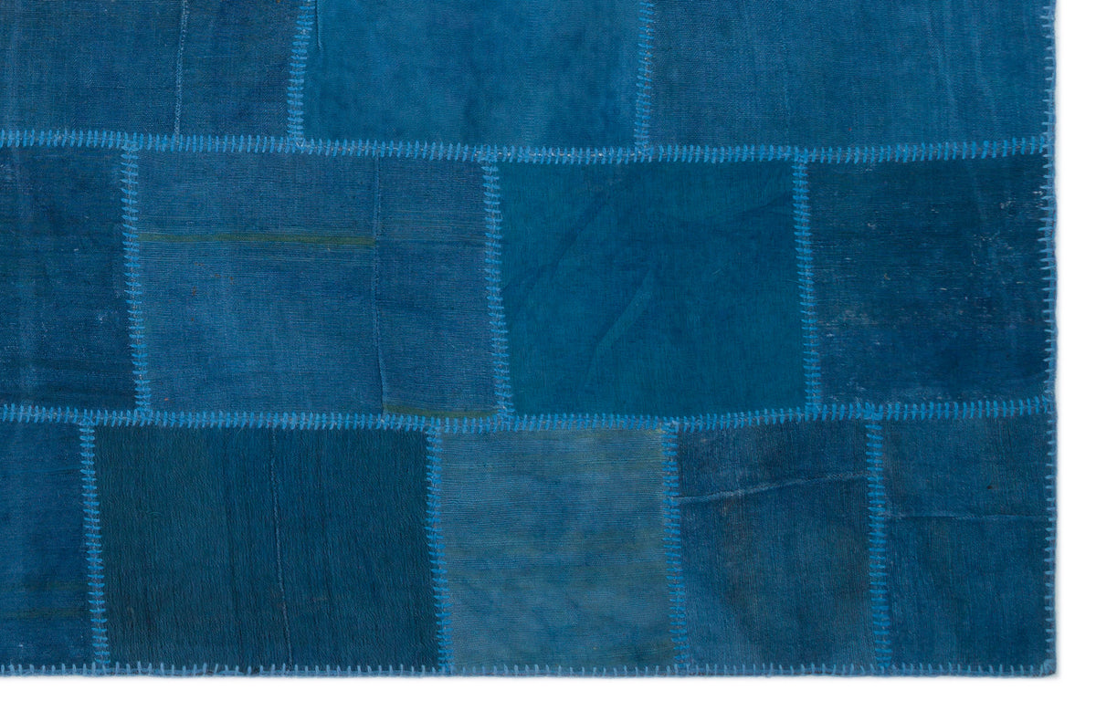 Mixed Over Dyed Kilim Patchwork Unique Rug 6&#39;3&#39;&#39; x 9&#39;10&#39;&#39; ft 190 x 300 cm