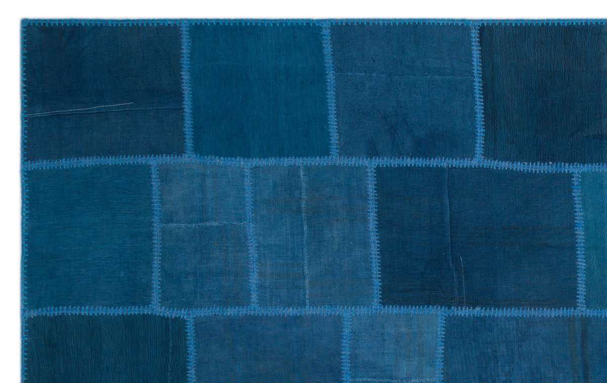 Mixed Over Dyed Kilim Patchwork Unique Rug 6&#39;1&#39;&#39; x 9&#39;11&#39;&#39; ft 186 x 303 cm