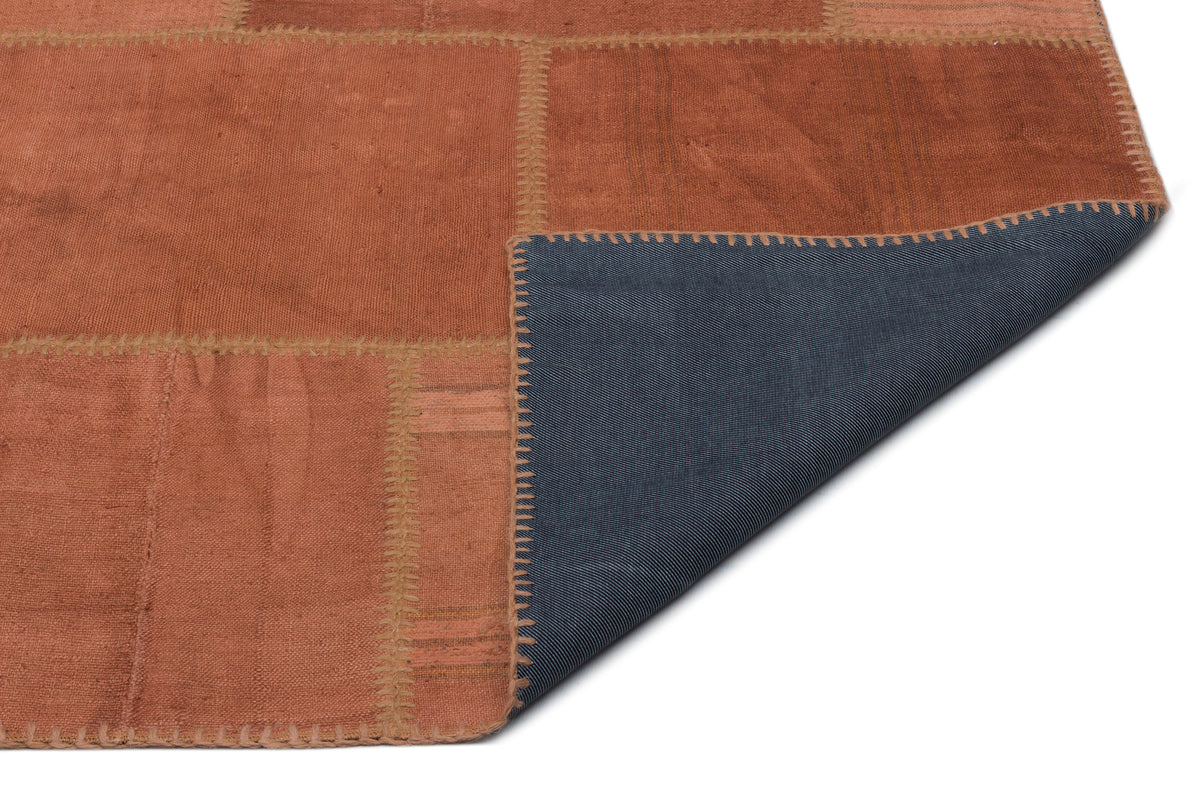 Mixed Over Dyed Kilim Patchwork Unique Rug 6&#39;5&#39;&#39; x 9&#39;9&#39;&#39; ft 196 x 298 cm