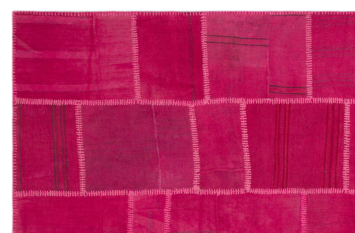 Mixed Over Dyed Kilim Patchwork Unique Rug 6&#39;7&#39;&#39; x 10&#39;0&#39;&#39; ft 200 x 306 cm