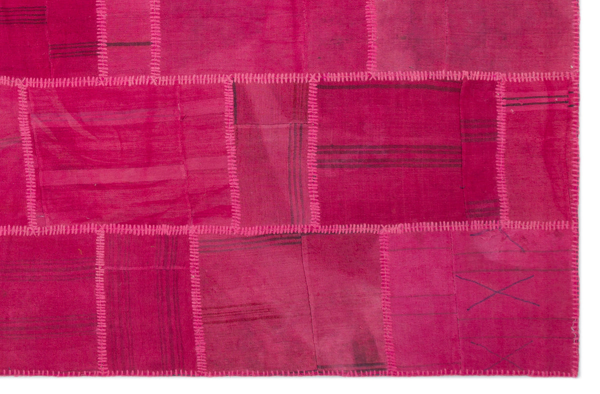 Mixed Over Dyed Kilim Patchwork Unique Rug 6&#39;7&#39;&#39; x 10&#39;0&#39;&#39; ft 200 x 306 cm