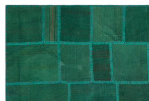 Mixed Over Dyed Kilim Patchwork Unique Rug 6'5'' x 9'8'' ft 195 x 295 cm