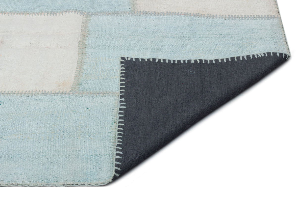 Mixed Over Dyed Kilim Patchwork Unique Rug 6&#39;4&#39;&#39; x 9&#39;11&#39;&#39; ft 194 x 302 cm