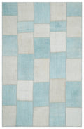 Mixed Over Dyed Kilim Patchwork Unique Rug 6'4'' x 9'11'' ft 194 x 302 cm