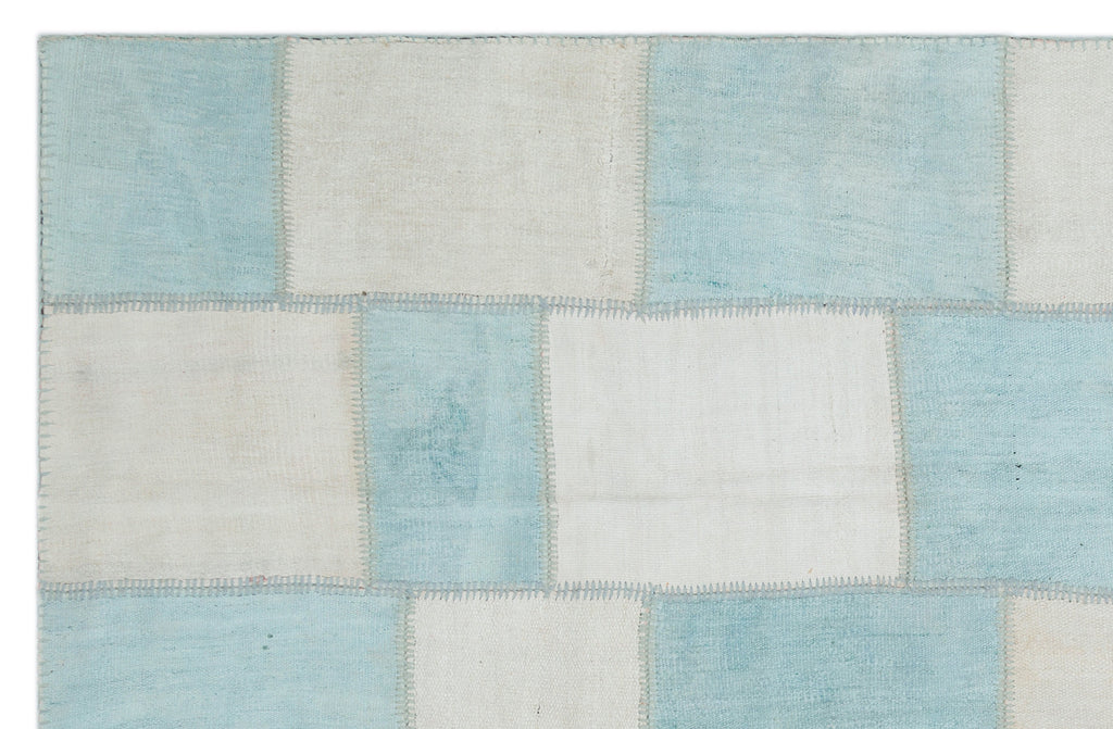 Mixed Over Dyed Kilim Patchwork Unique Rug 6'4'' x 9'11'' ft 194 x 302 cm