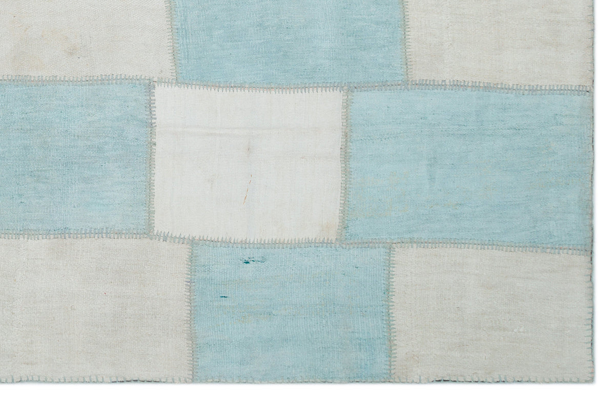 Mixed Over Dyed Kilim Patchwork Unique Rug 6&#39;4&#39;&#39; x 9&#39;11&#39;&#39; ft 194 x 302 cm