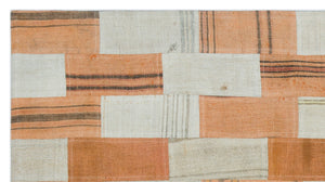Mixed Over Dyed Kilim Patchwork Unique Rug 2'8'' x 4'11'' ft 82 x 151 cm