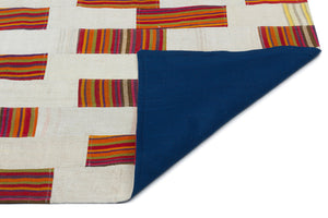 Mixed Over Dyed Kilim Patchwork Unique Rug 2'7'' x 5'0'' ft 80 x 153 cm
