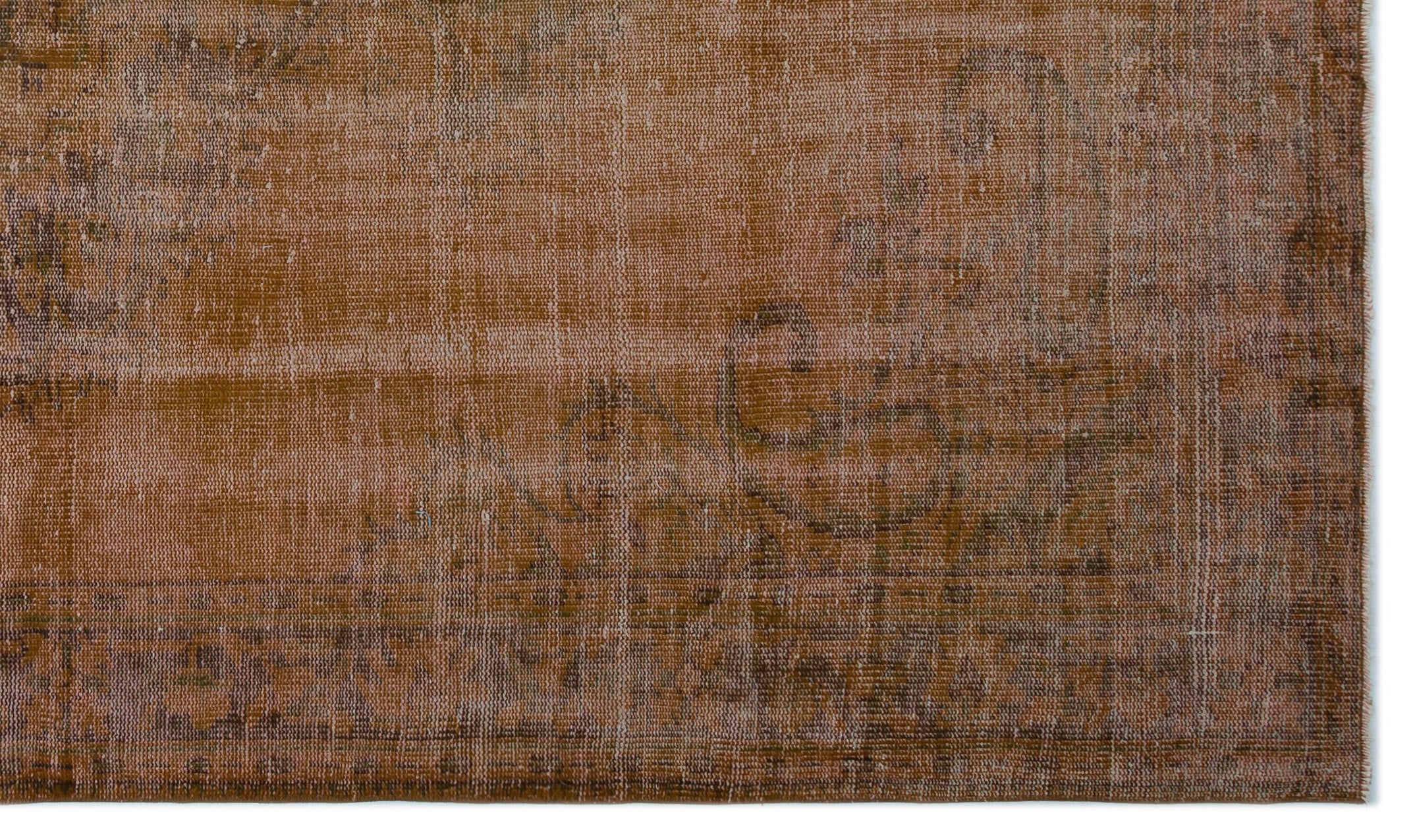 Brown Over Dyed Vintage Rug 6'1'' x 10'0'' ft 185 x 305 cm