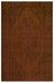 Brown Over Dyed Vintage Rug 5'7'' x 8'6'' ft 171 x 258 cm