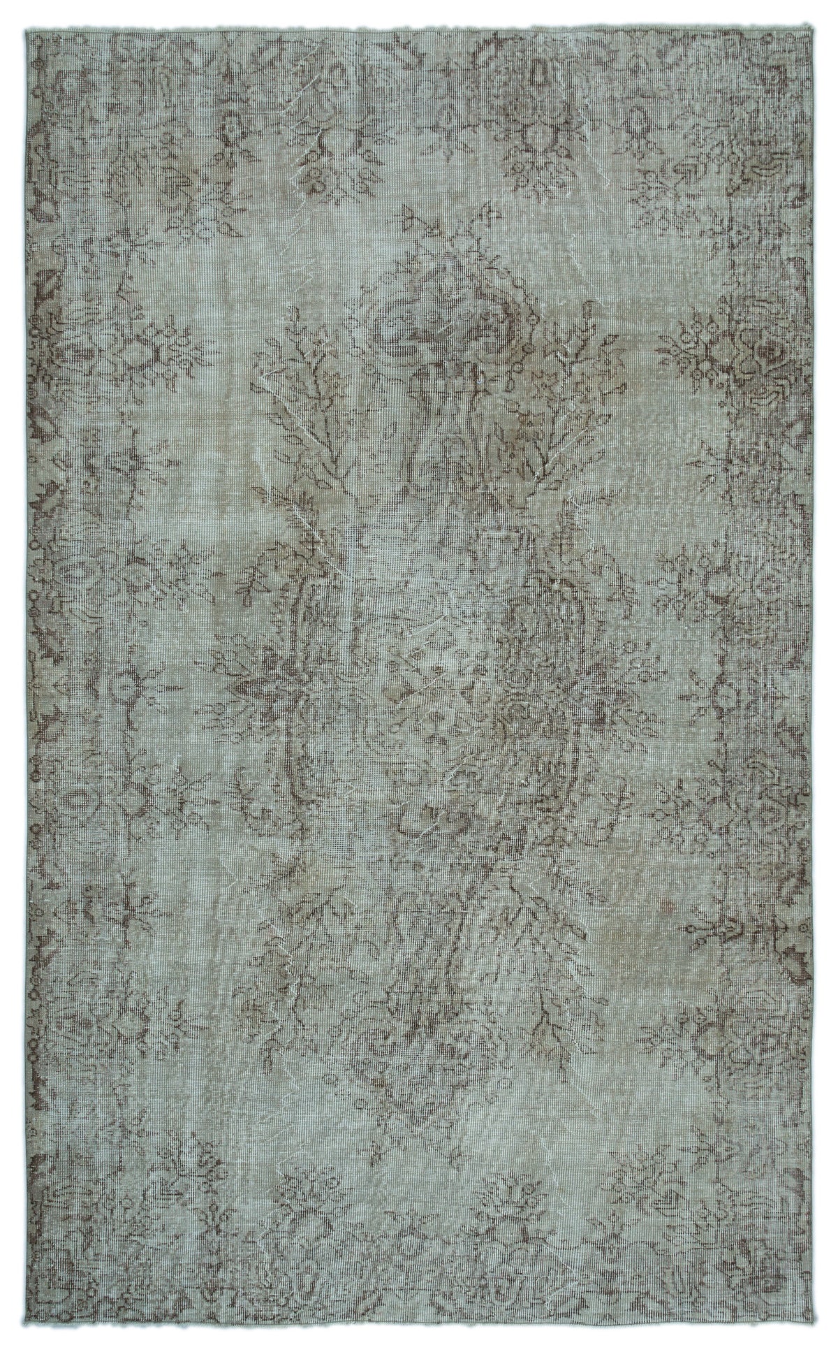 Blue Over Dyed Vintage Rug 5&#39;11&#39;&#39; x 9&#39;7&#39;&#39; ft 180 x 293 cm