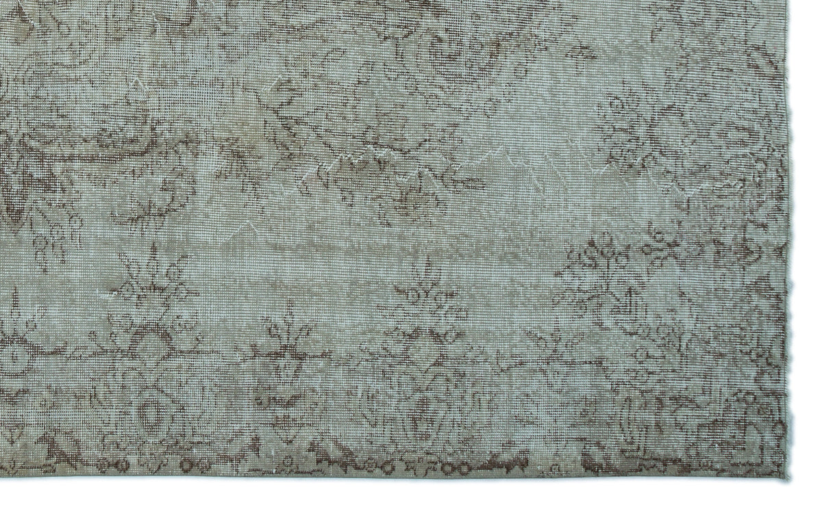 Blue Over Dyed Vintage Rug 5&#39;11&#39;&#39; x 9&#39;7&#39;&#39; ft 180 x 293 cm