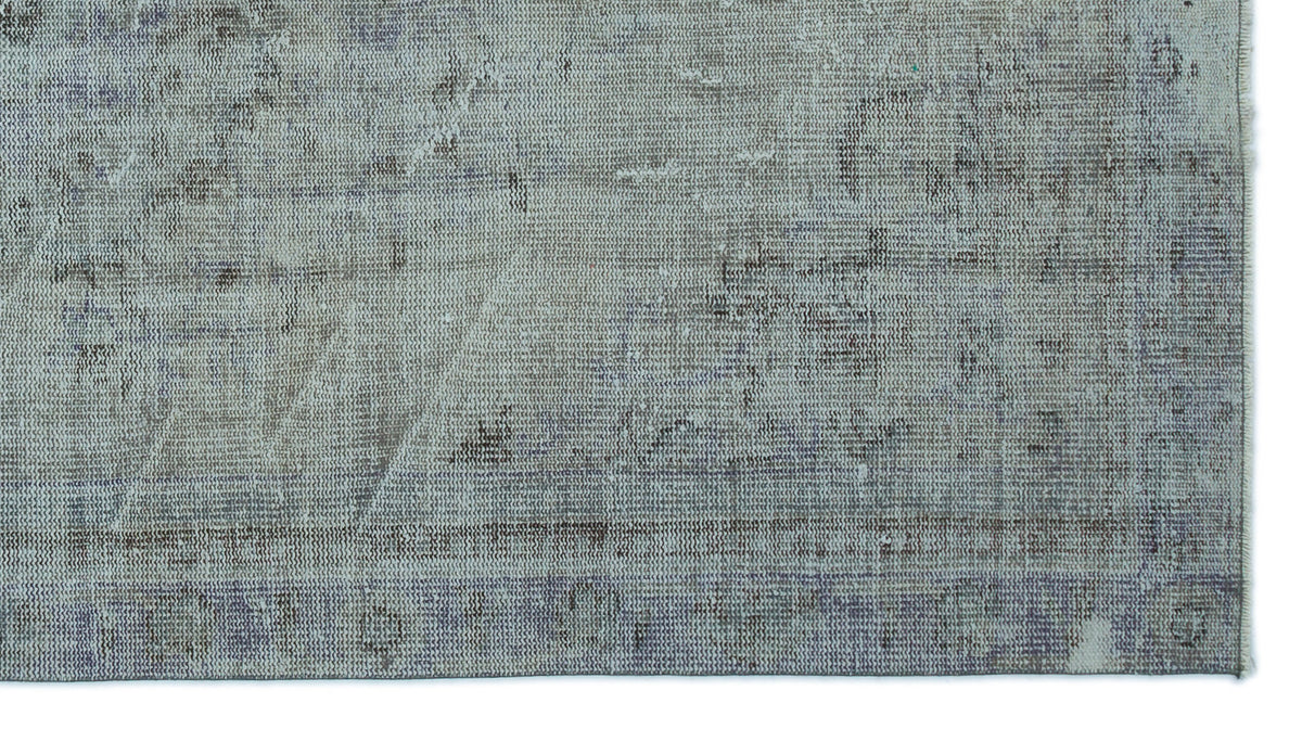Blue Over Dyed Vintage Rug 4&#39;9&#39;&#39; x 8&#39;9&#39;&#39; ft 146 x 266 cm