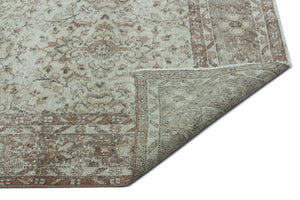 Green Over Dyed Vintage Rug 6'0'' x 10'1'' ft 183 x 307 cm
