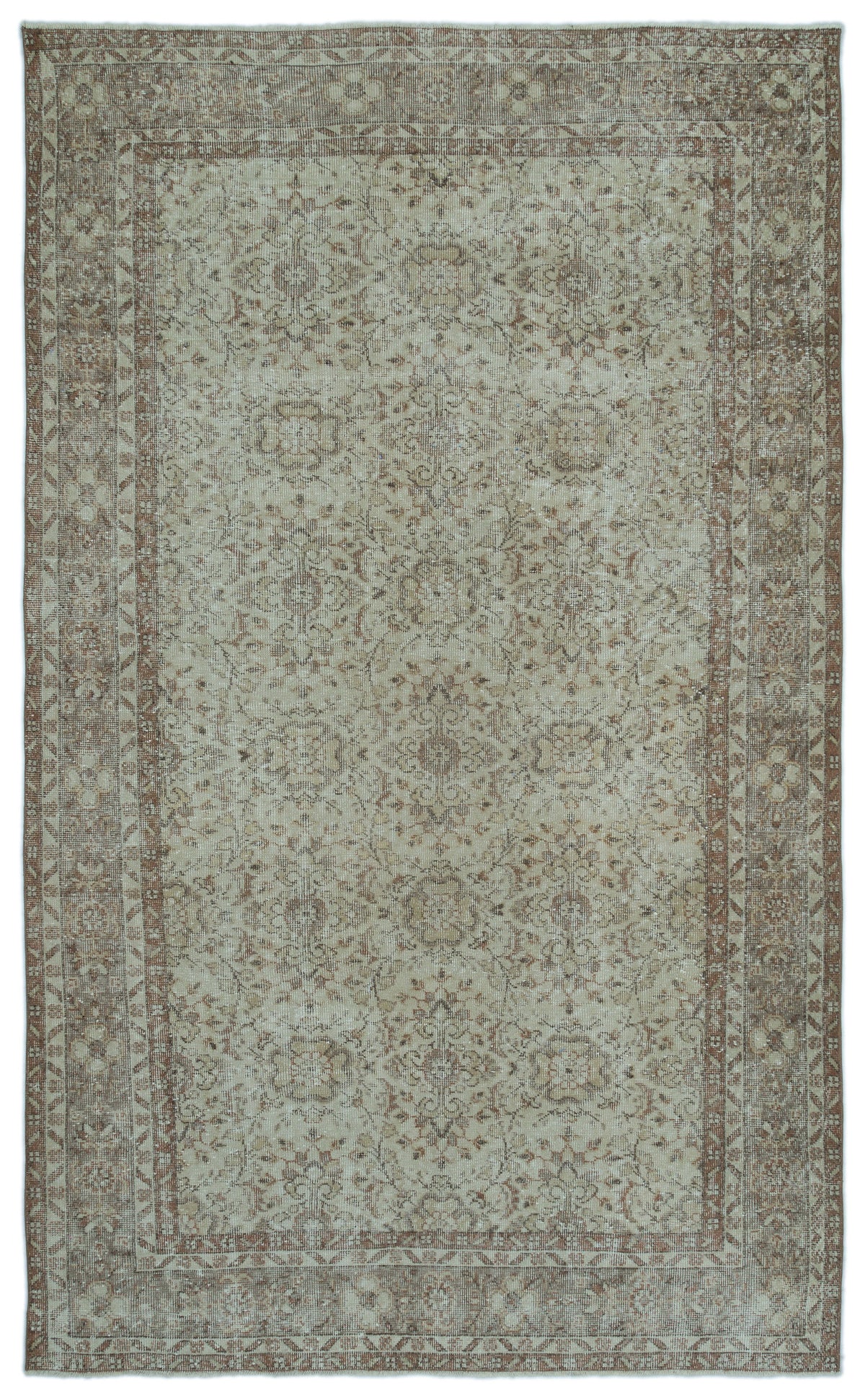 Green Over Dyed Vintage Rug 6&#39;0&#39;&#39; x 10&#39;1&#39;&#39; ft 183 x 307 cm