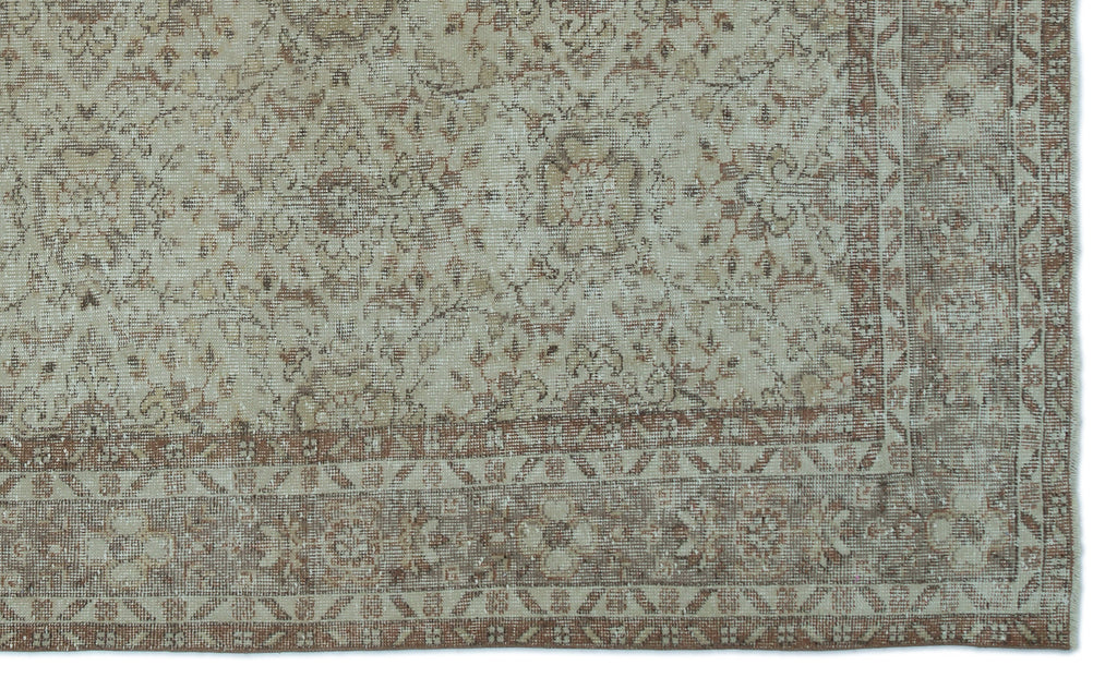 Green Over Dyed Vintage Rug 6'0'' x 10'1'' ft 183 x 307 cm