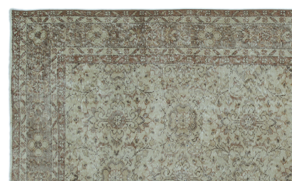 Green Over Dyed Vintage Rug 6'0'' x 10'1'' ft 183 x 307 cm