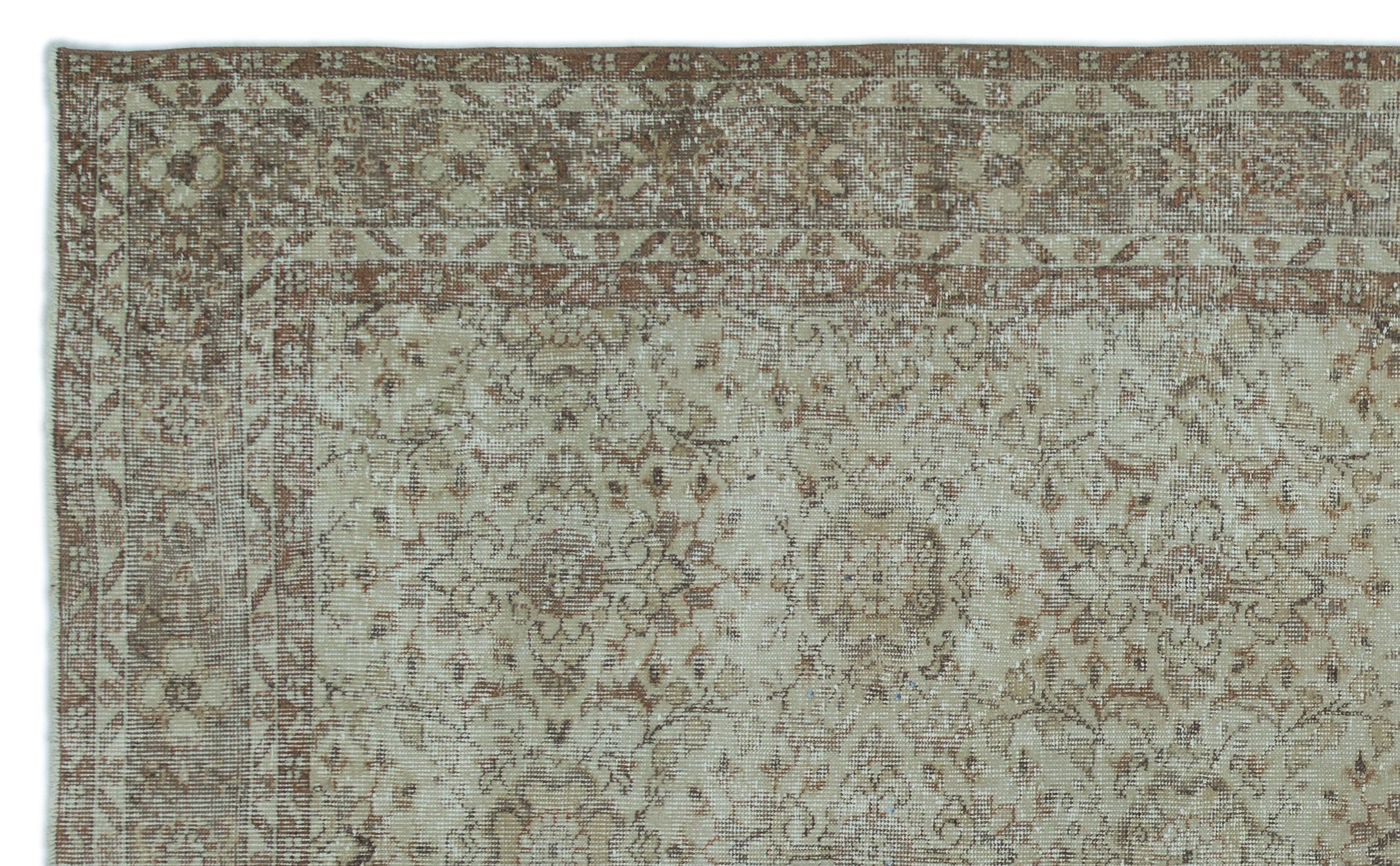 Green Over Dyed Vintage Rug 6'0'' x 10'1'' ft 183 x 307 cm