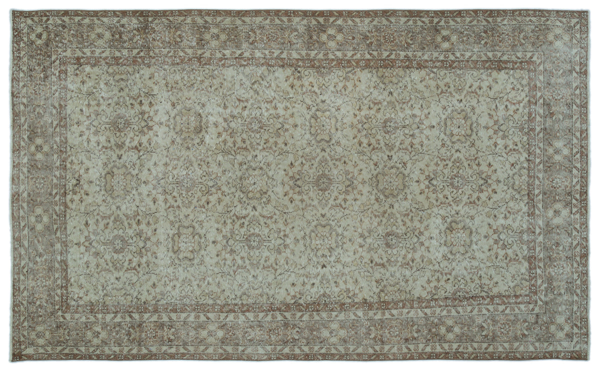 Green Over Dyed Vintage Rug 6&#39;0&#39;&#39; x 10&#39;1&#39;&#39; ft 183 x 307 cm