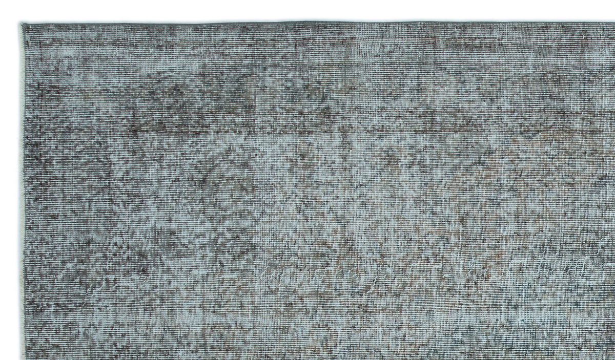 Blue Over Dyed Vintage Rug 5&#39;5&#39;&#39; x 9&#39;4&#39;&#39; ft 165 x 285 cm