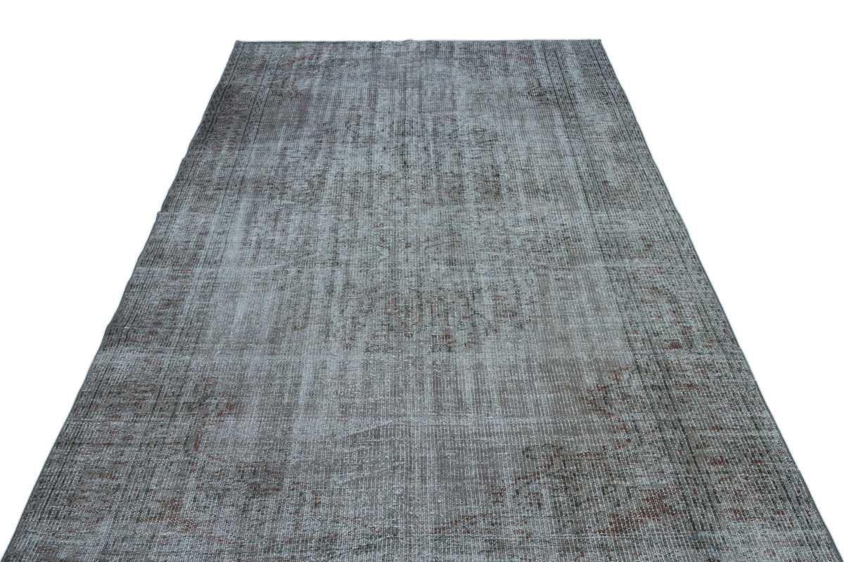 Blue Over Dyed Vintage Rug 5&#39;9&#39;&#39; x 8&#39;10&#39;&#39; ft 175 x 270 cm
