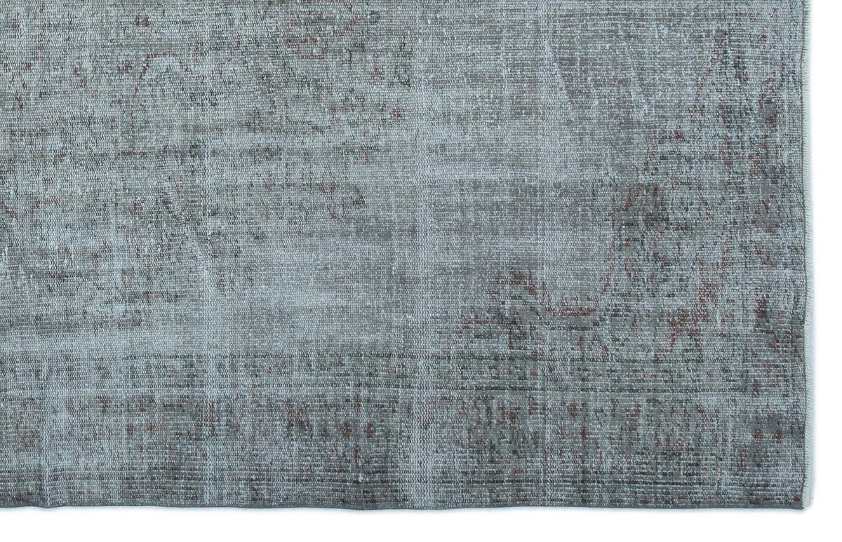 Blue Over Dyed Vintage Rug 5&#39;9&#39;&#39; x 8&#39;10&#39;&#39; ft 175 x 270 cm