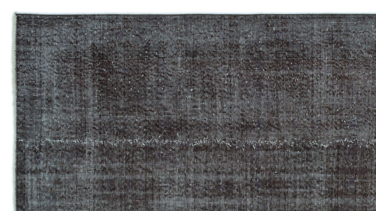 Gray Over Dyed Vintage Rug 4&#39;12&#39;&#39; x 9&#39;0&#39;&#39; ft 152 x 275 cm